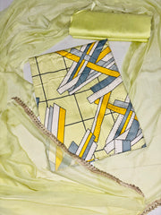 Geometric printed suit