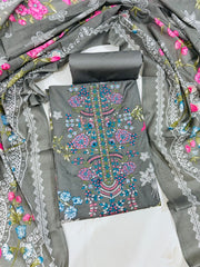 Soft Grey Cotton suit