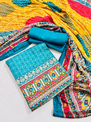 Multicoloured Rayon suit