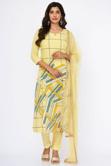 Geometric printed suit