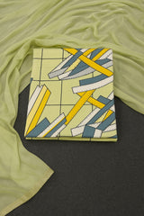 Geometric printed suit