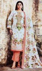 Elegant floral cotton suit