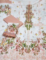 Elegant floral cotton suit