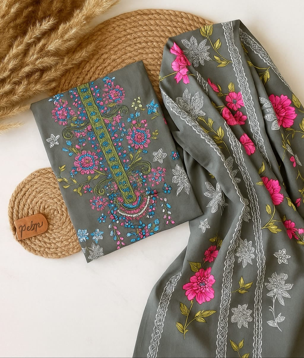 Soft Grey Cotton suit