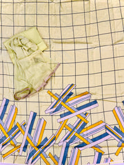 Geometric printed suit