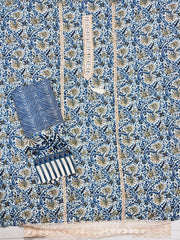 Pure muslin lace work suit